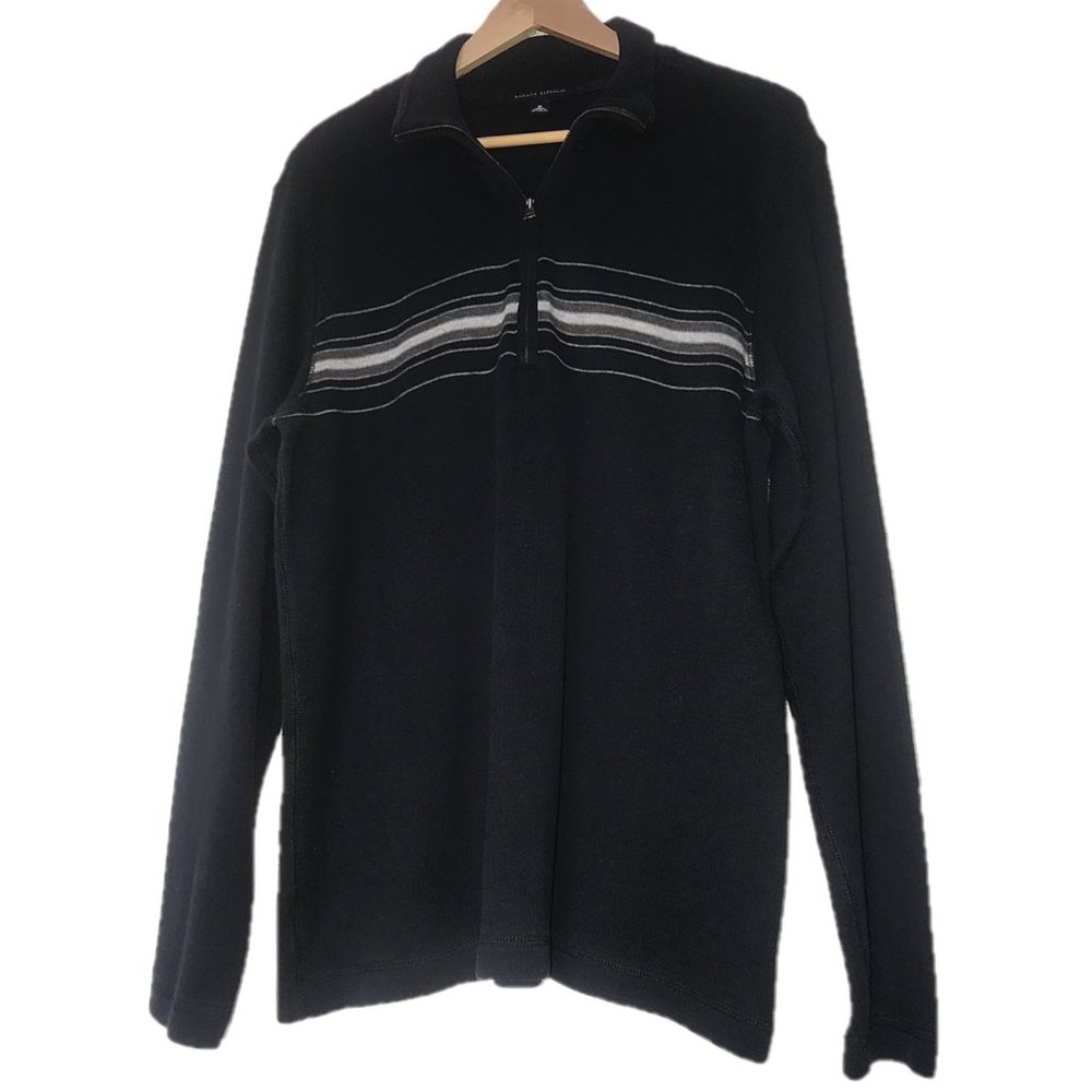 Y2K Banana Republic Half Zip Sweater (Navy/Gray) - Picture 4 of 7